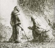 Two shepherden, Jean Francois Millet